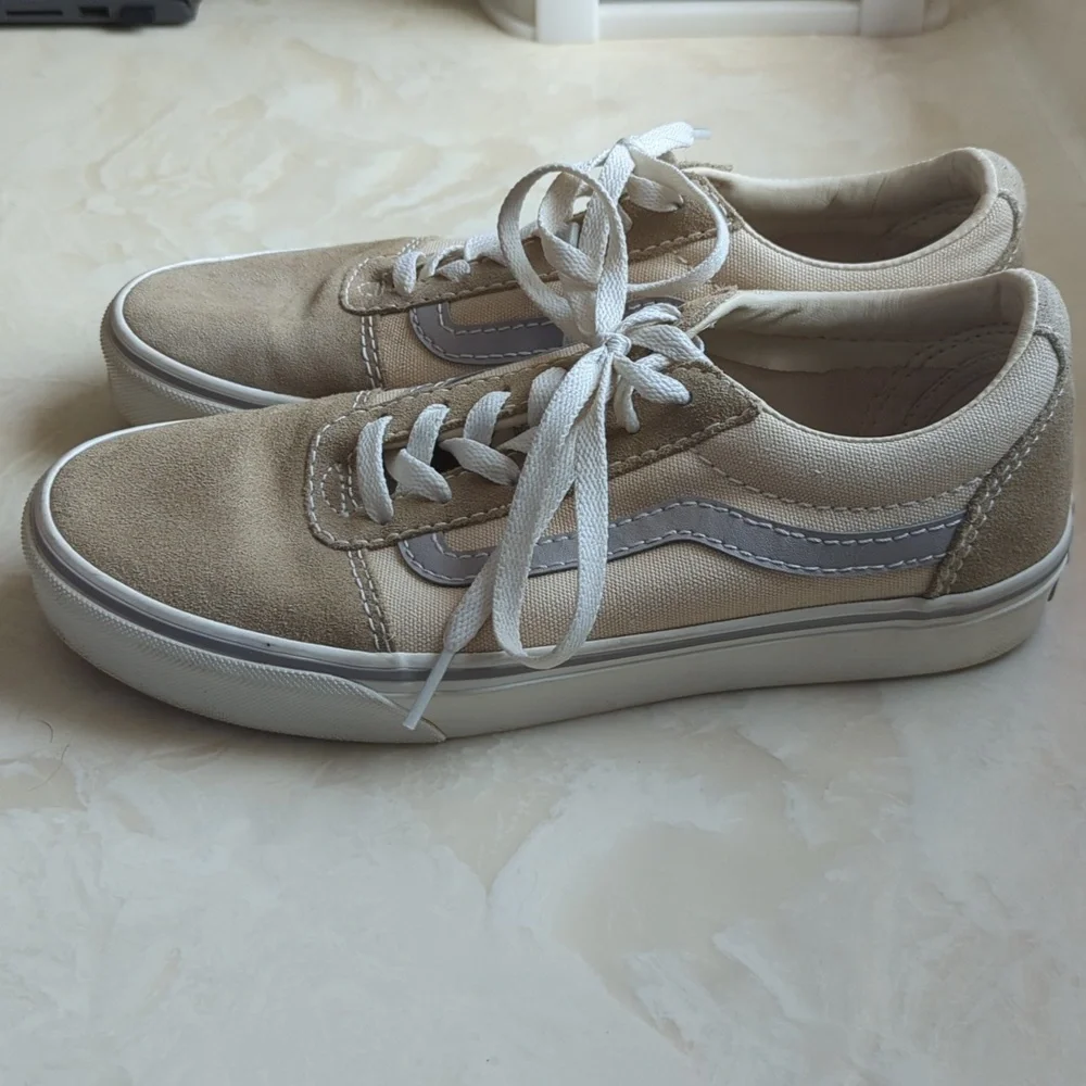 Vans Ward Lo Sneakers Taupe Marshmallow Beige, Women's 9 - Picture 8 of 8